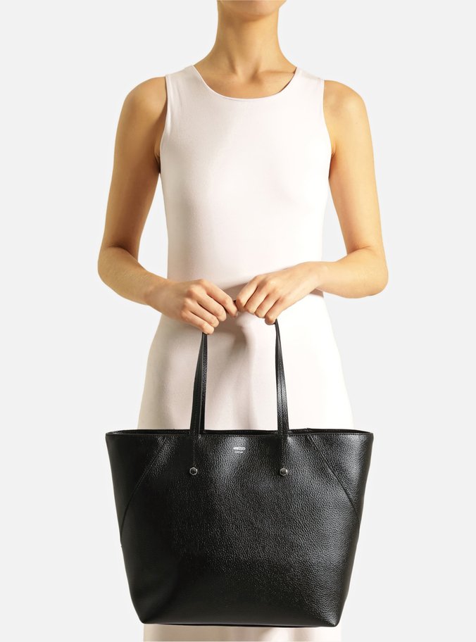 Bolsa Shopping Preta Grande Rebites