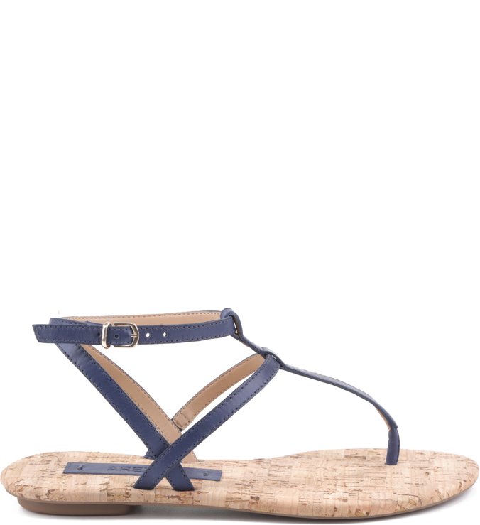 Rasteira Urban Couro Navy