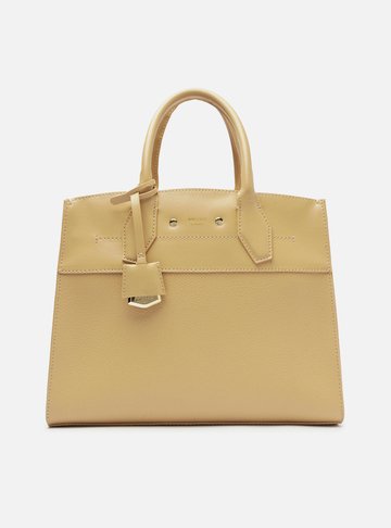 Bolsa Tote Bege Giorno Grande Moldura