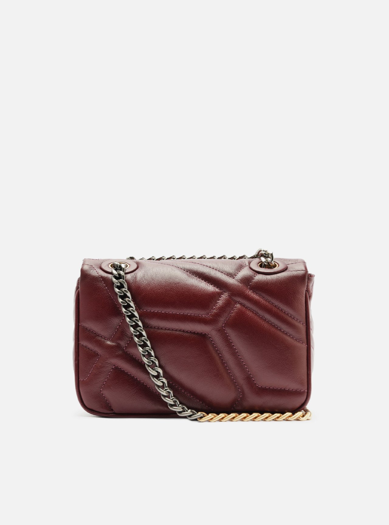 Bolsa Tiracolo Bordô Couro Emma Média — foto 3
