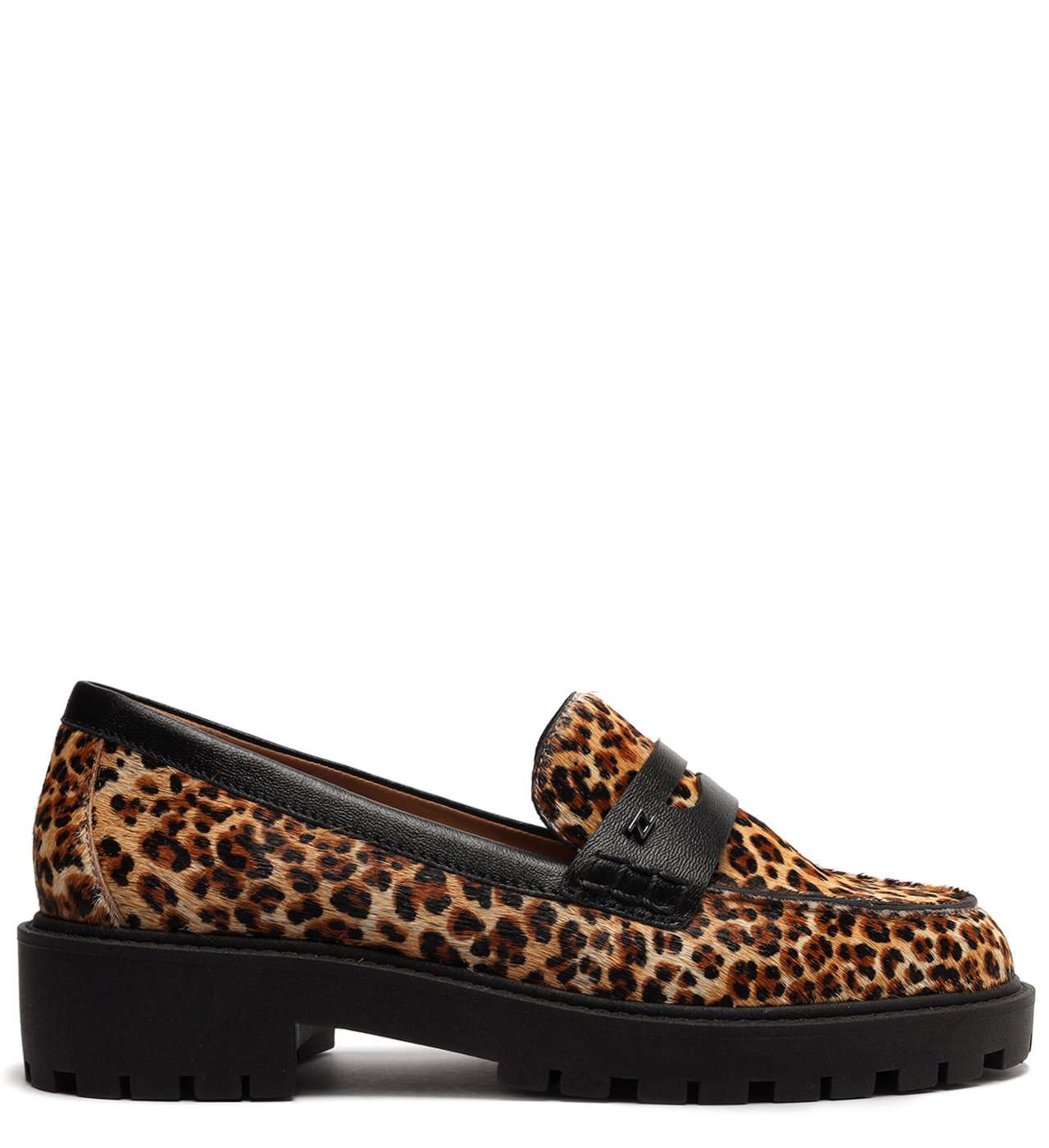 Mocassim Animal Print Pelo Tratorado On a