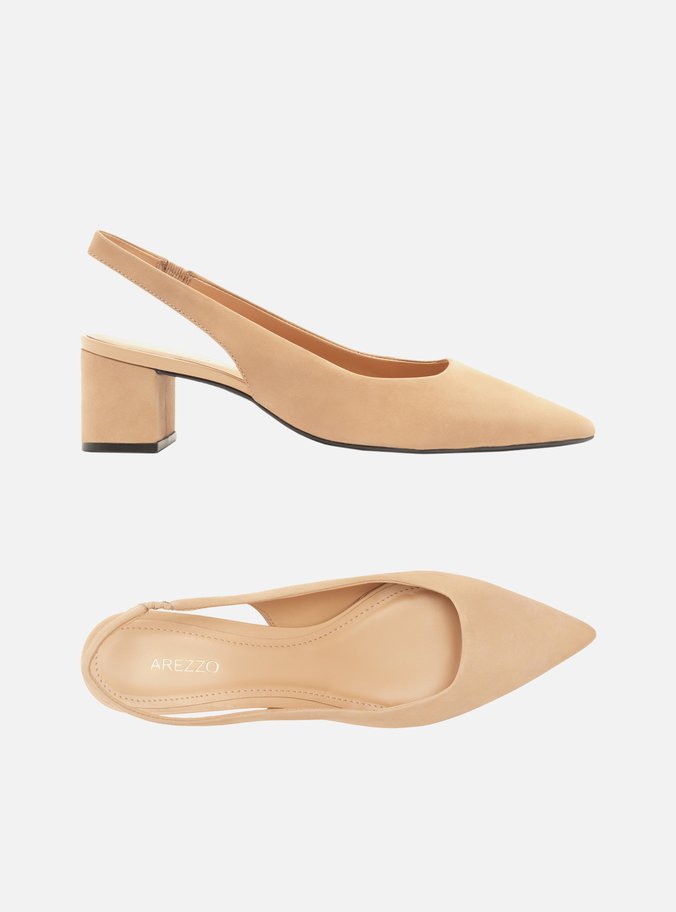 Scarpin Nude Salto Baixo Helena