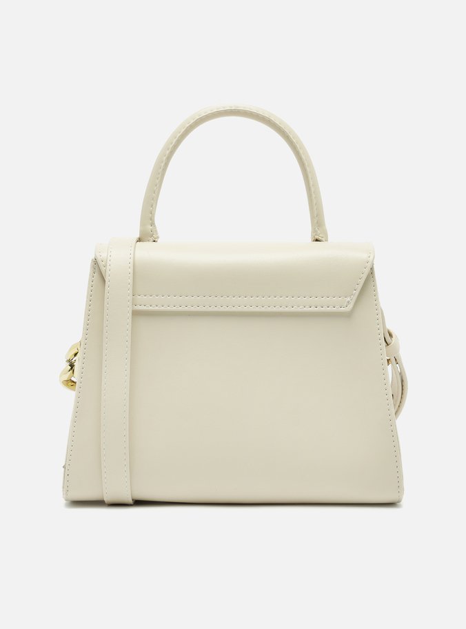Bolsa Satchel Off-White Iara Média Bege