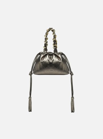 Bolsa Prata Bucket Pequena