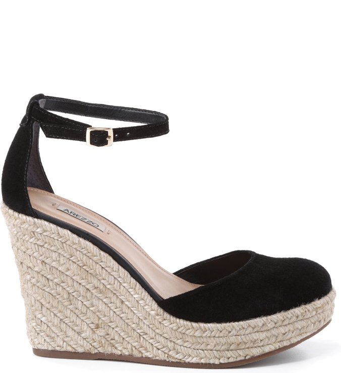 Espadrille Camurça Preta