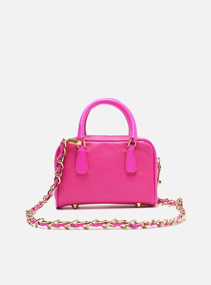 Bolsa Mini Bag Rosa Couro Lívia