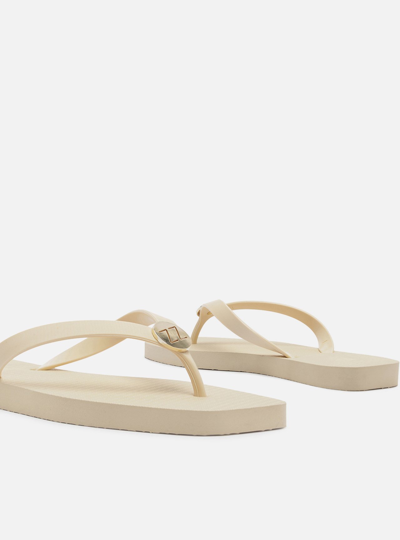 Chinelo de Dedo Off White Flatform Metais Brizza — foto 4