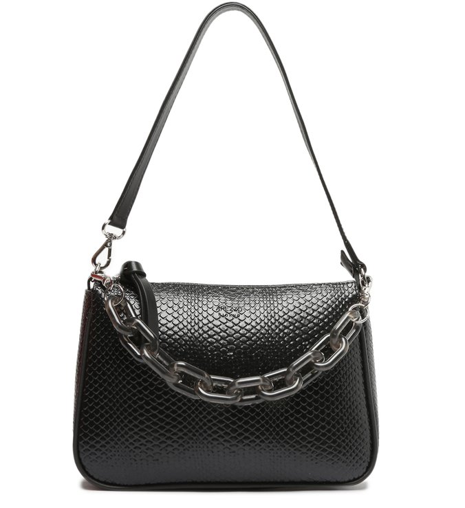 black snake print bolsa