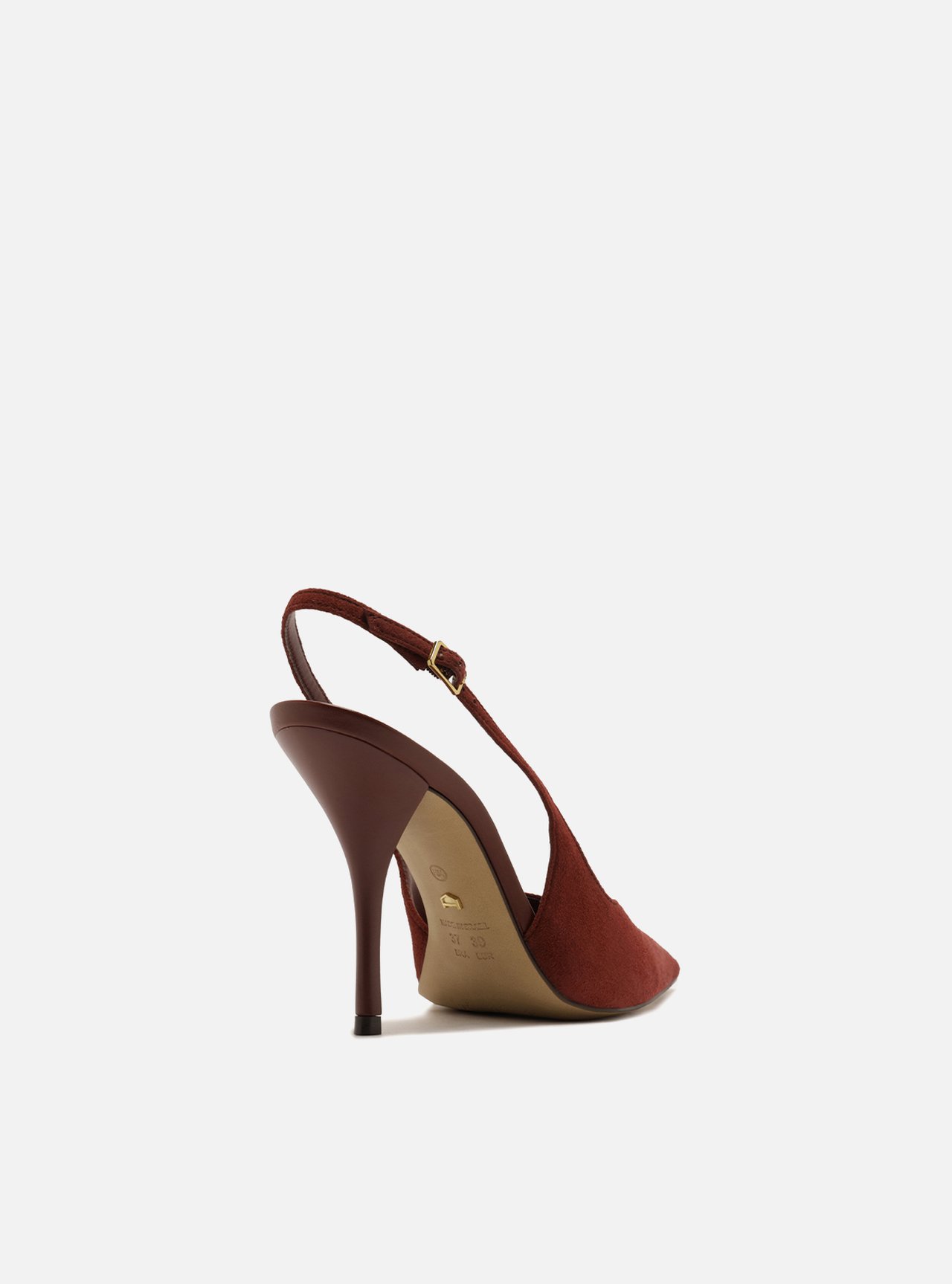 Scarpin Vermelho Camurça Salto Alto Slingback — foto 3