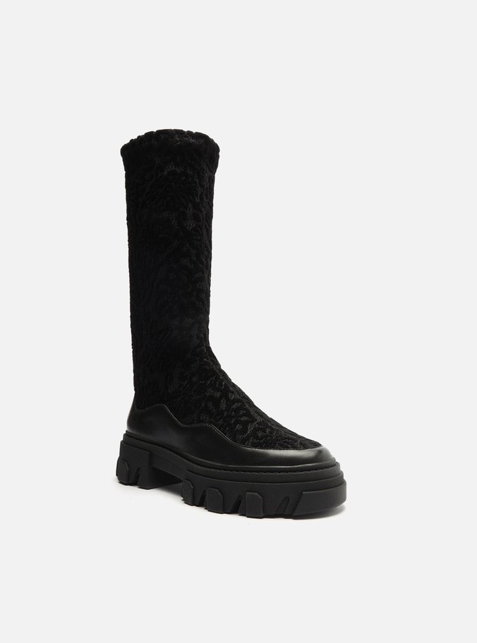 Bota Preta Cano Alto Tratorada
