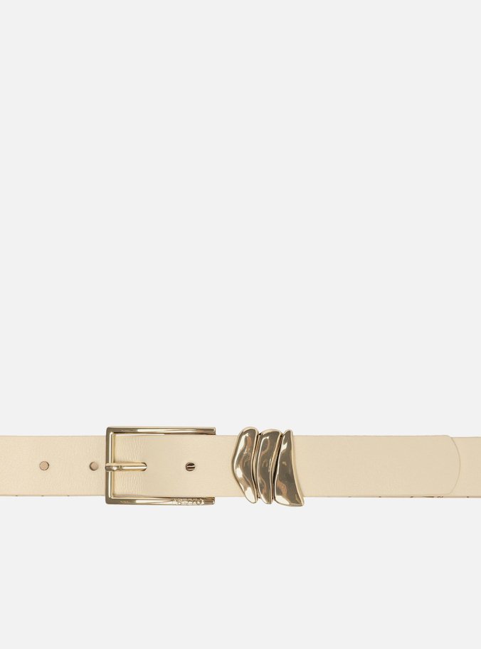 Cinto Off-White Couro Passador Orgânico Mary