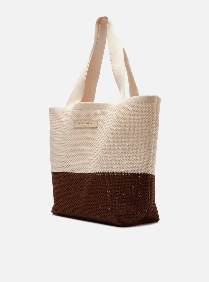 Bolsa Shopping Multicolorida Grande Crochê