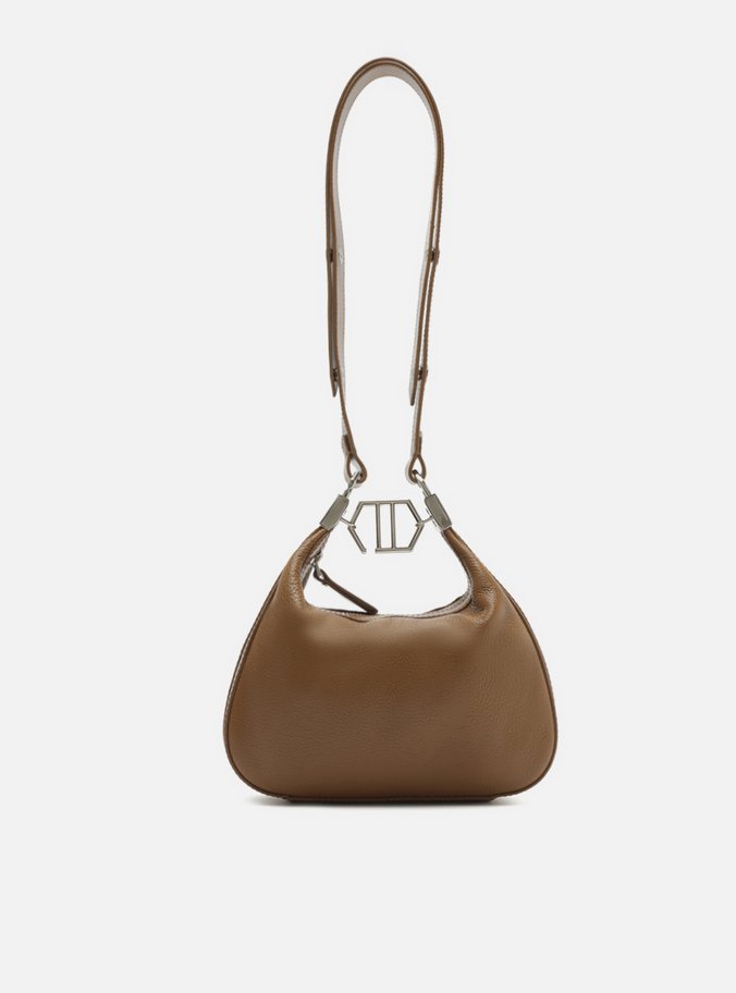 Bolsa Tiracolo Marrom Couro Harper Pequena
