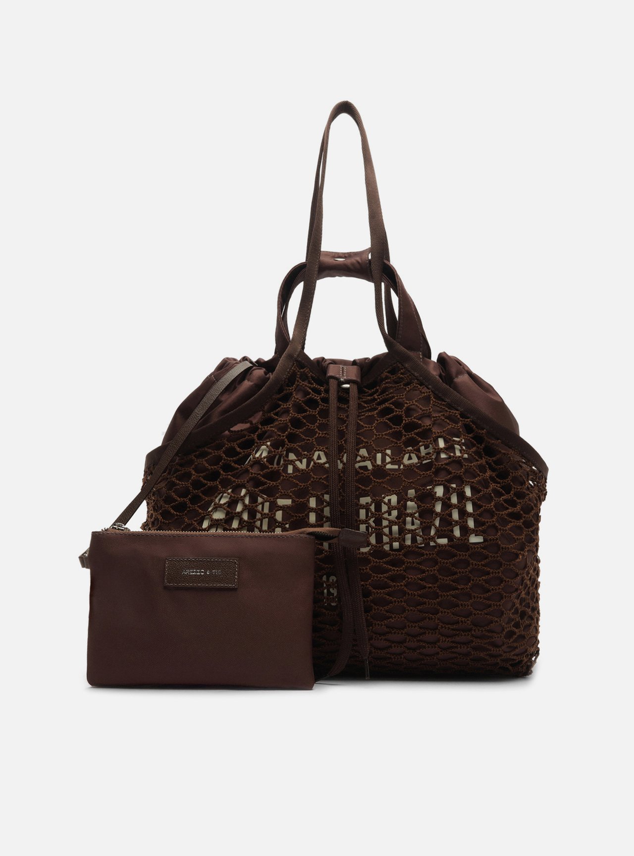 Bolsa Shopping Marrom Tela Lona Grande TIG — foto 7