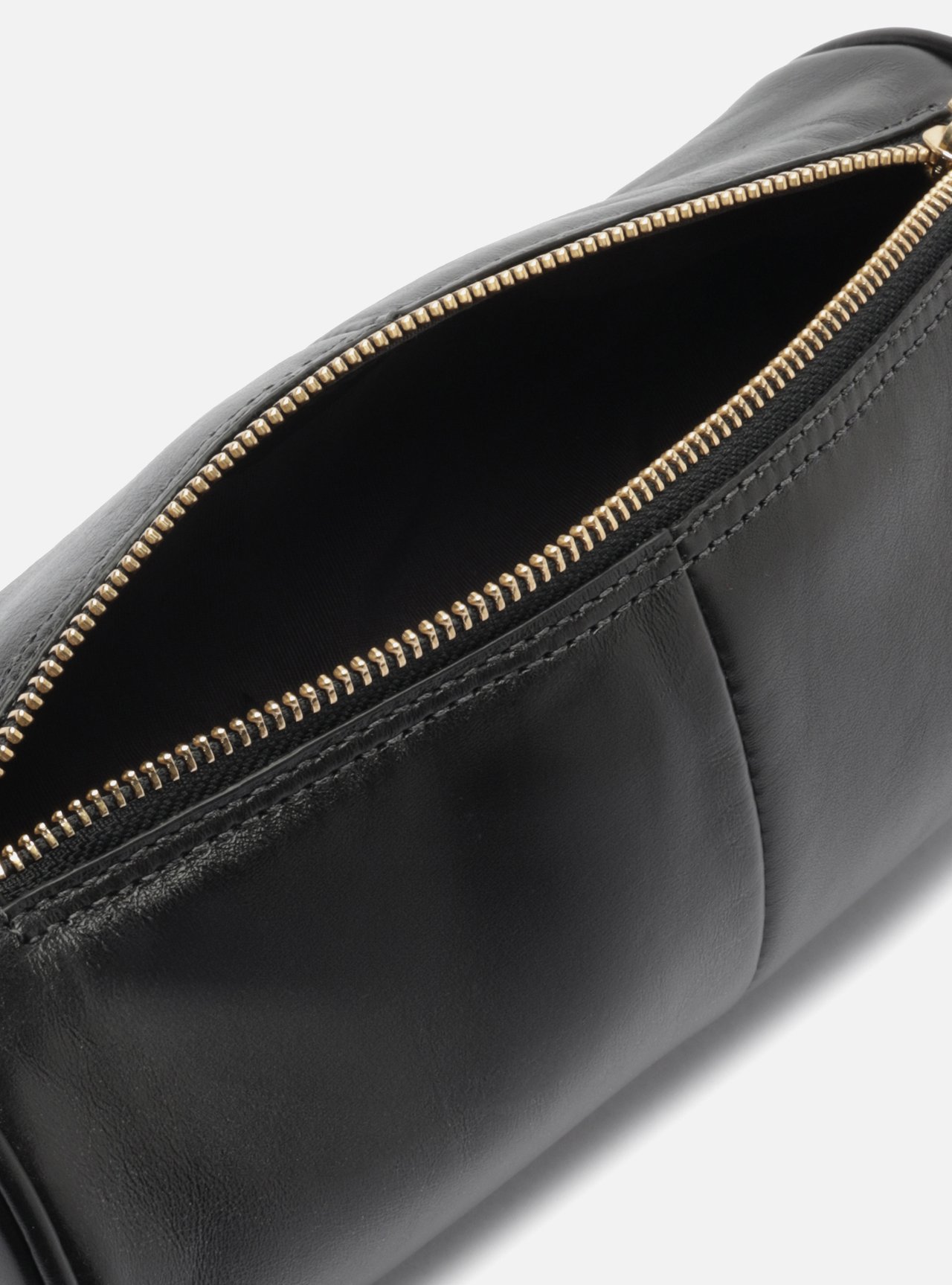 Bolsa Shoulder Preta Couro Media — foto 4