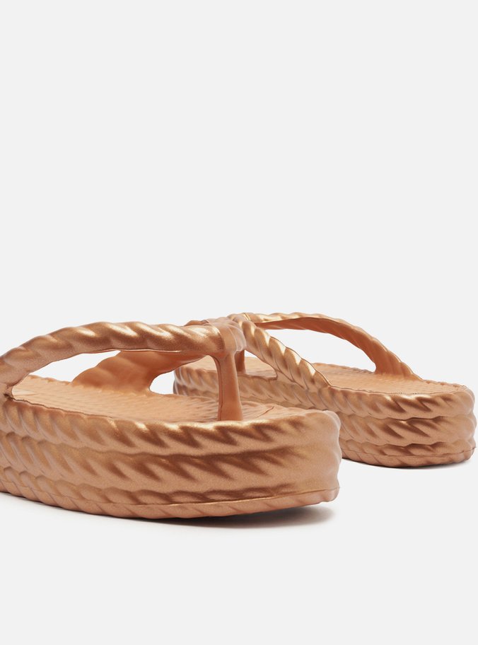 Sandália Marrom Flatform Marrocos Mid