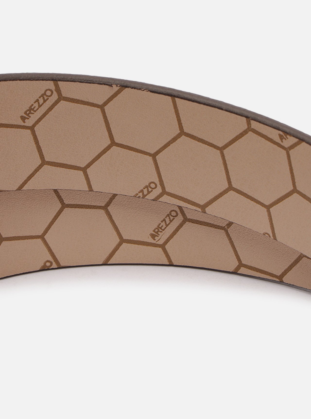 Cinto Marrom Snake Médio Fivela Hexagonal — foto 5