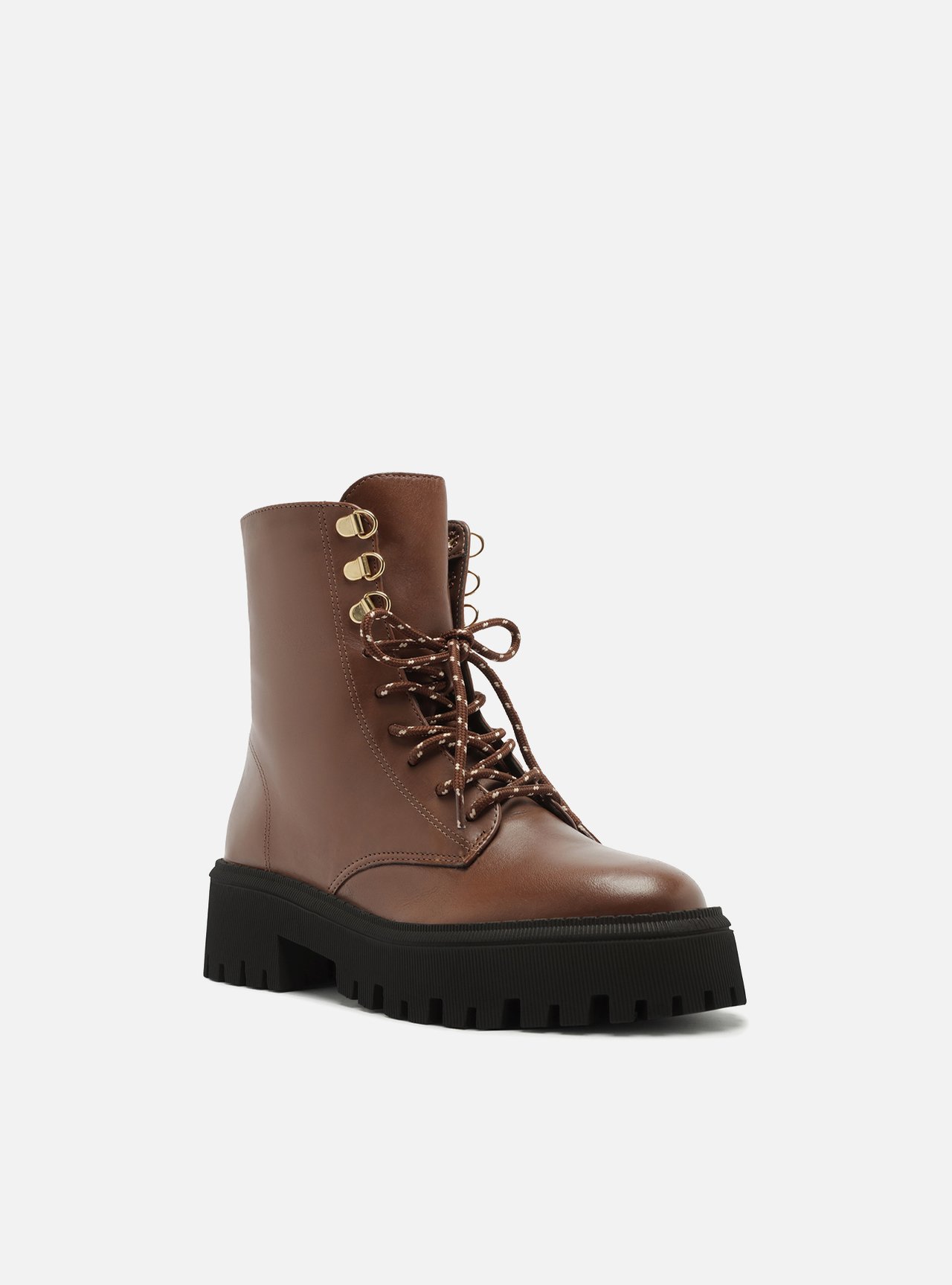 Bota marrom Tratorada Amarração Arezzo