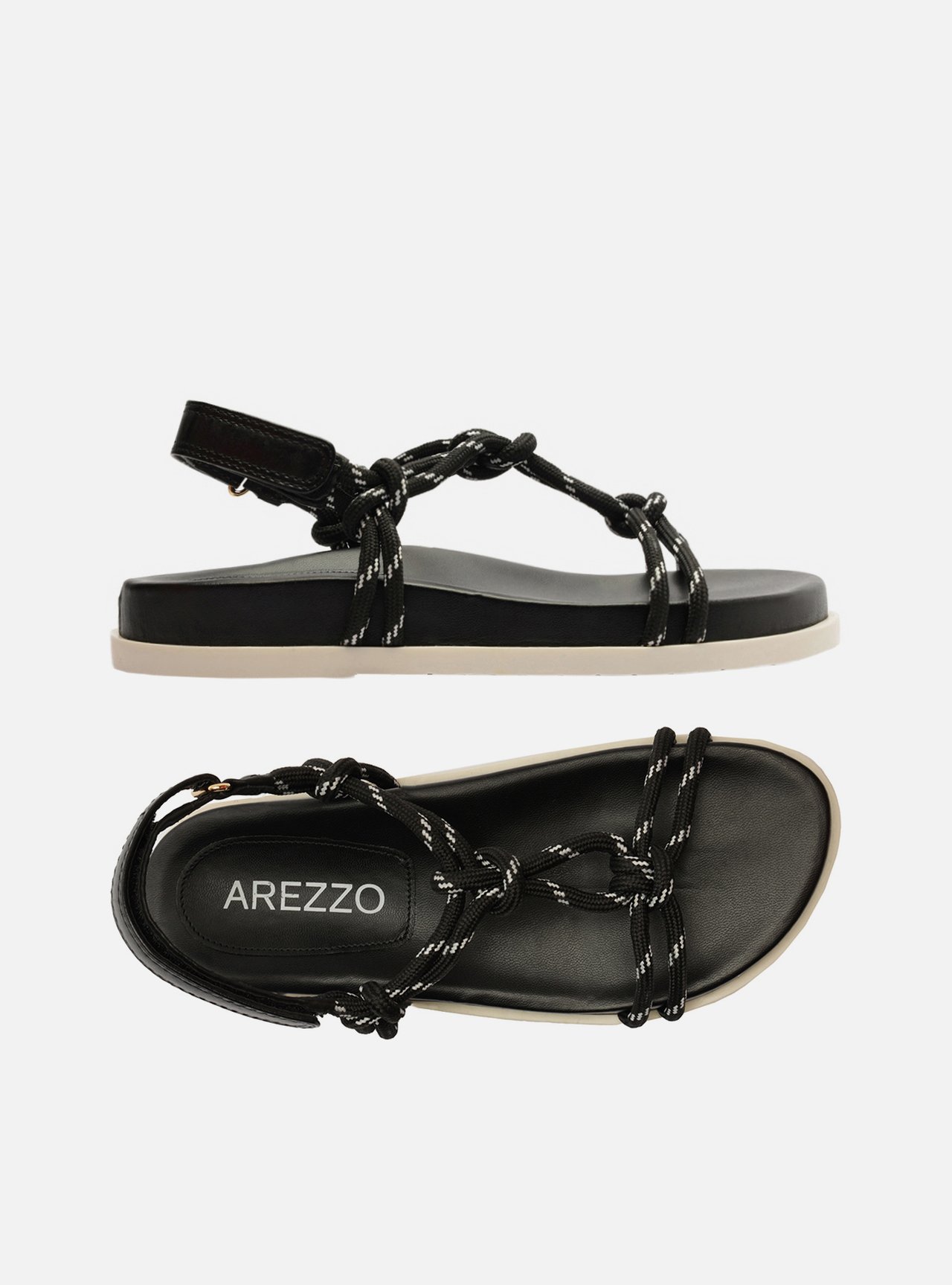 Sandália Papete Preta Couro Custom Anklet — foto 5