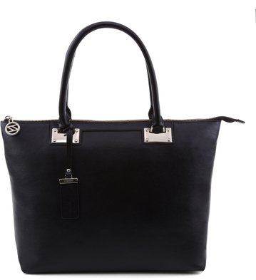 Bolsa Shopping Couro Preta