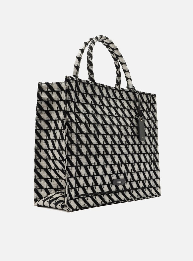 Bolsa Shopping Preta Grande ZZ Graphic