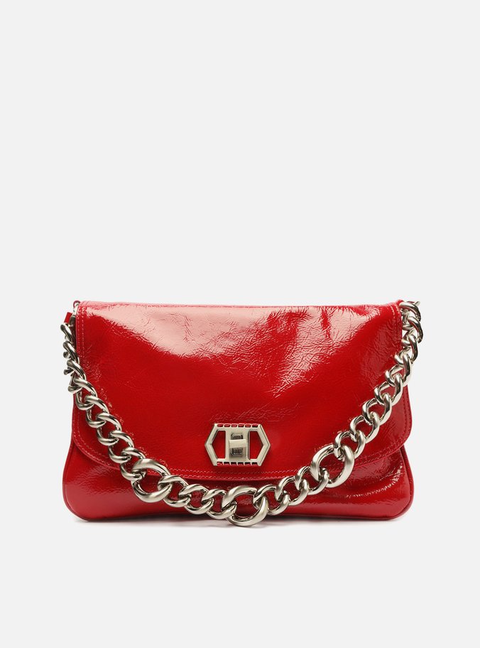 Bolsa Tiracolo Vermelha Couro Amélia Grande