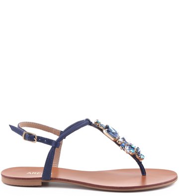 Rasteira Pedraria Navy