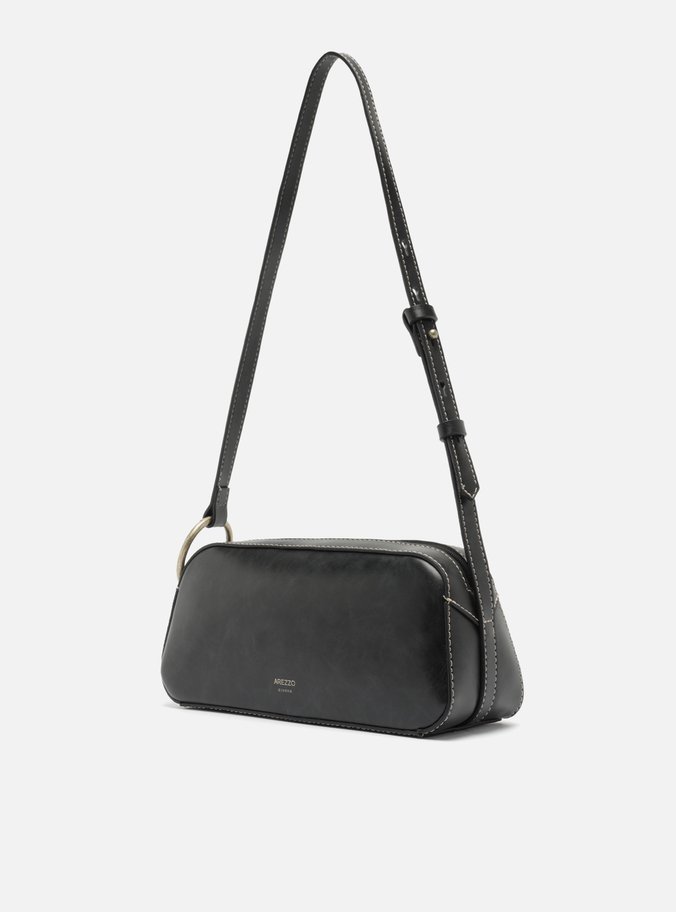 Bolsa Baguete Tiracolo Preta Pequena