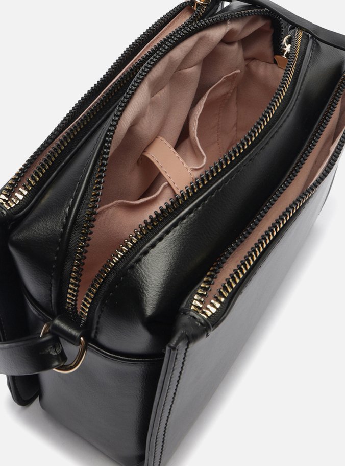 Bolsa Tiracolo Preta Pequena Quadrada