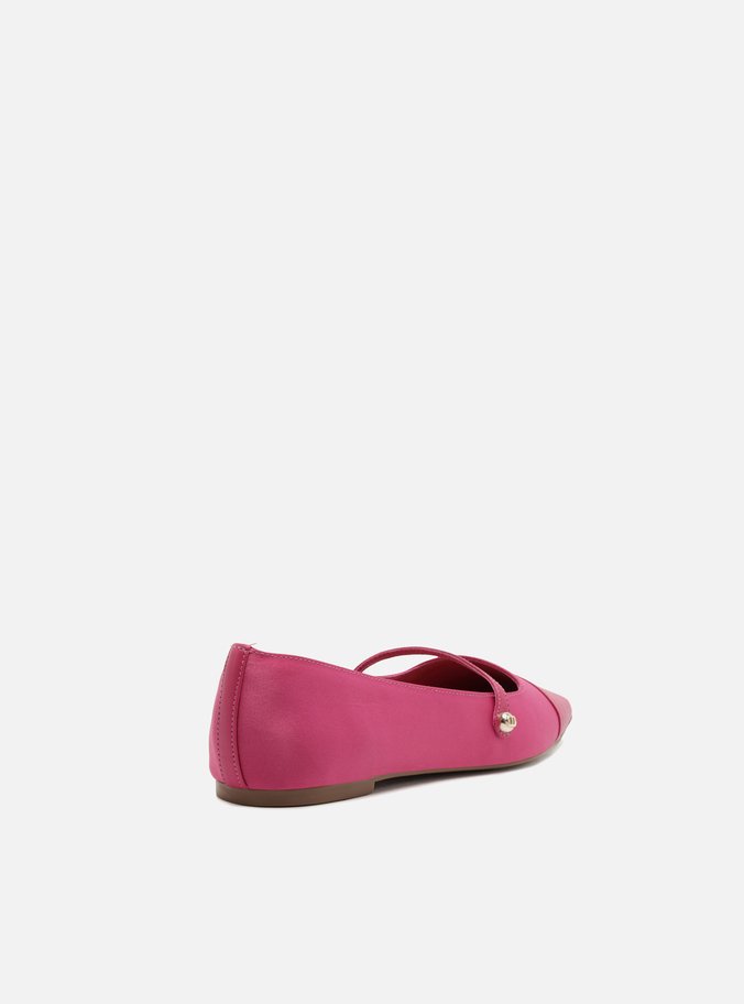 Sapatilha Cetim Cap Toe Rosa