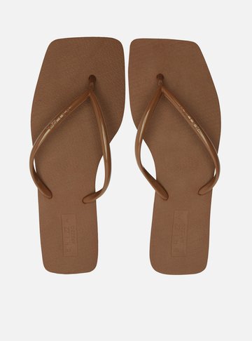 Chinelo de Dedo Marrom Flat Brizza