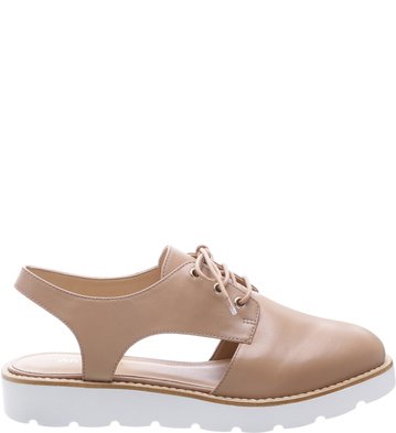 Oxford Recorte Bege Nude-Vintage