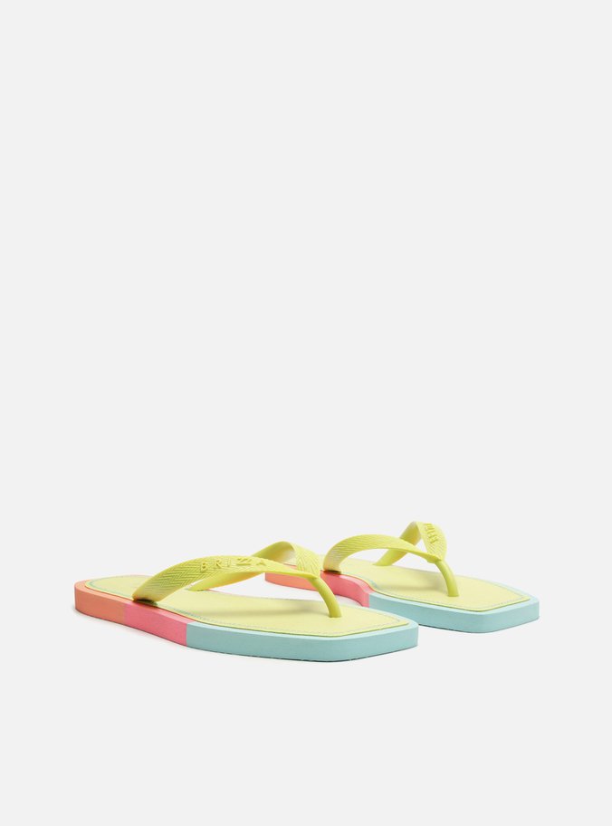 Chinelo de Dedo Amarelo Square Color Brizza