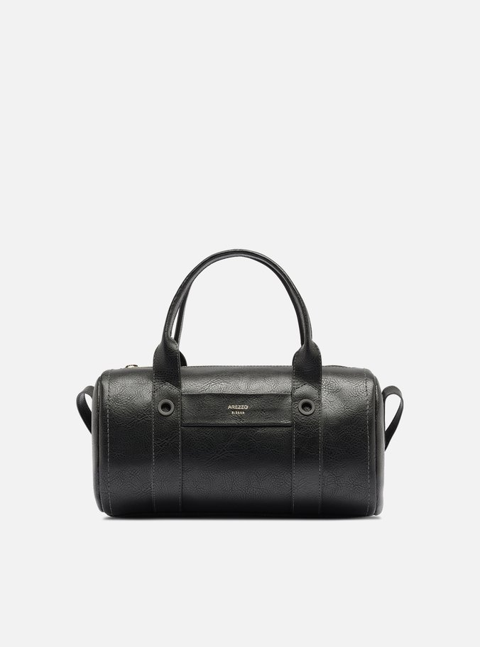 Bolsa Tiracolo Preta Média Metais