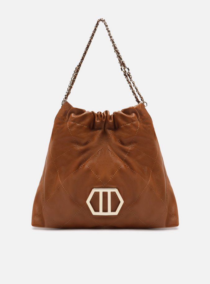 Bolsa Hobo Marrom Couro Esther Grande