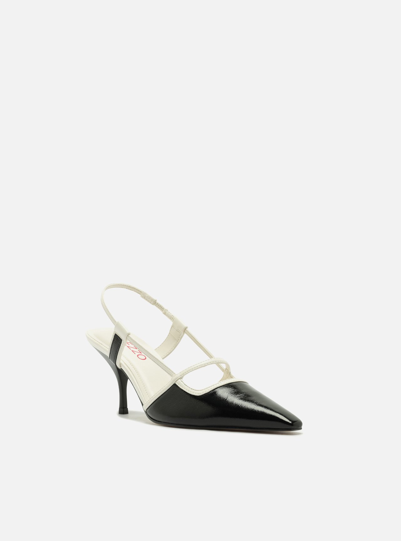 Scarpin Marrom Salto Bloco Tiras Slingback — foto 2