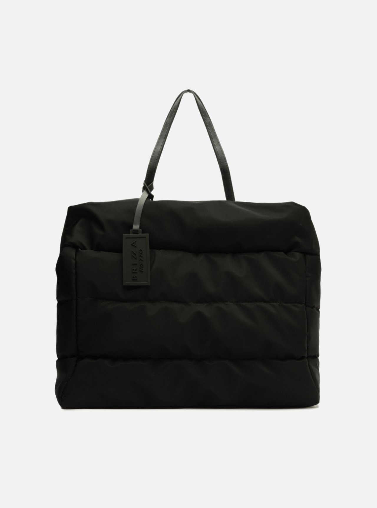 Bolsa Shopping Preta Nylon Gigi Grande — foto 1