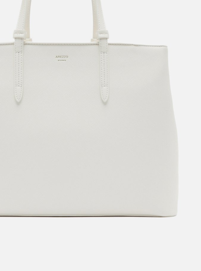 Bolsa Shopping Off-White Grande