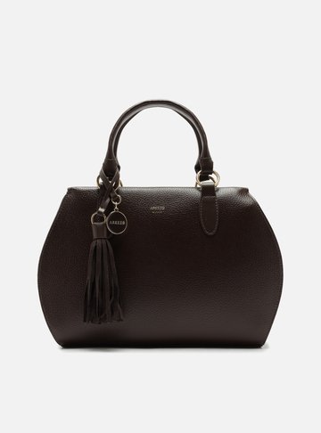 Bolsa Tote Marrom Grande Bag Charm Duplo