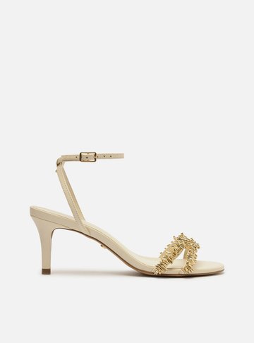 Sandália Off-White Salto Fino Lenny Niemeyer