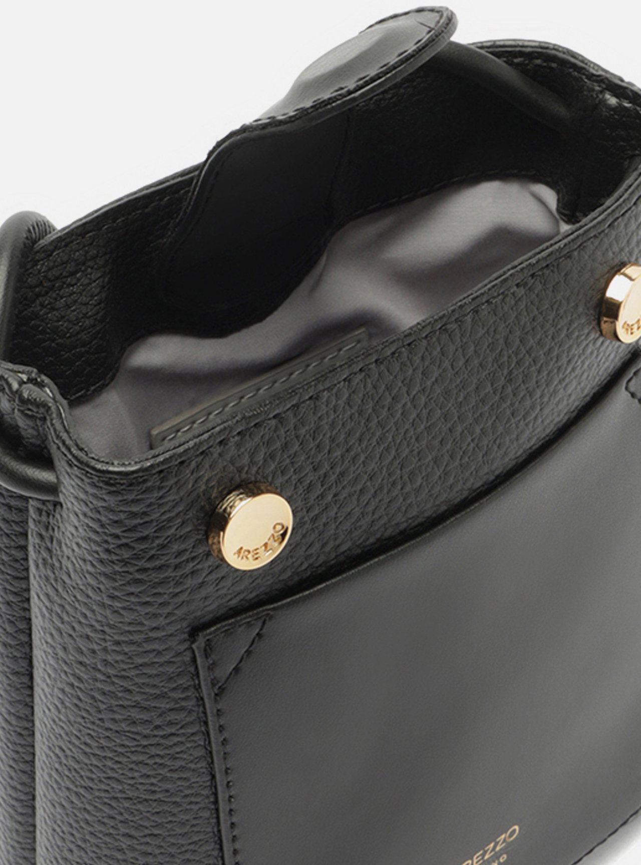 Mini Bag Preta Porta-Celular Bolso — foto 4