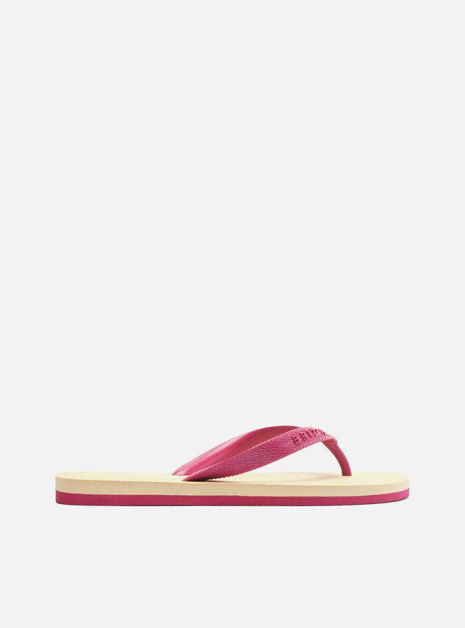 Chinelo de Dedo Rosa Bicolor Roma Basics