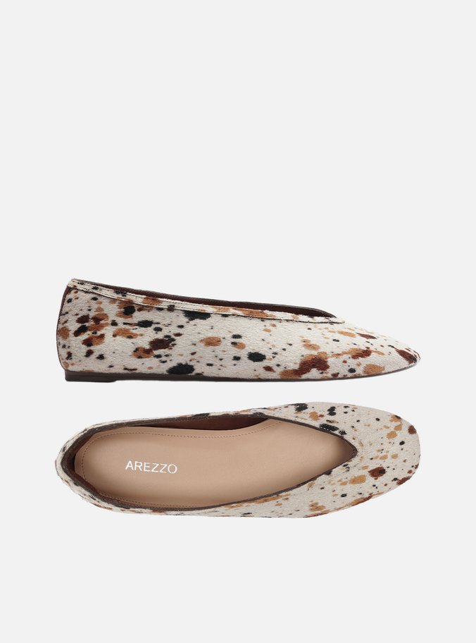 Sapatilha Animal Print Bico Redondo