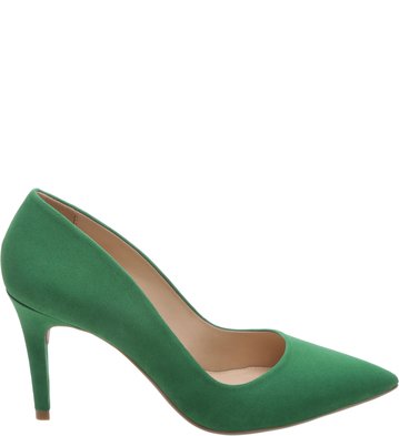 Scarpin Nobuck Médio Green Flag