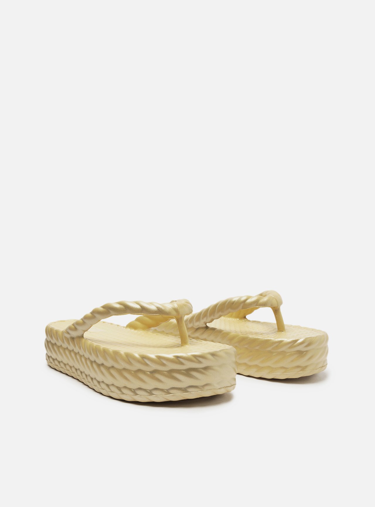 Sandália Dourada Flatform Marrocos Mid — foto 4