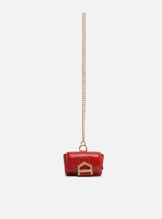 Mini Bag Vermelha Couro