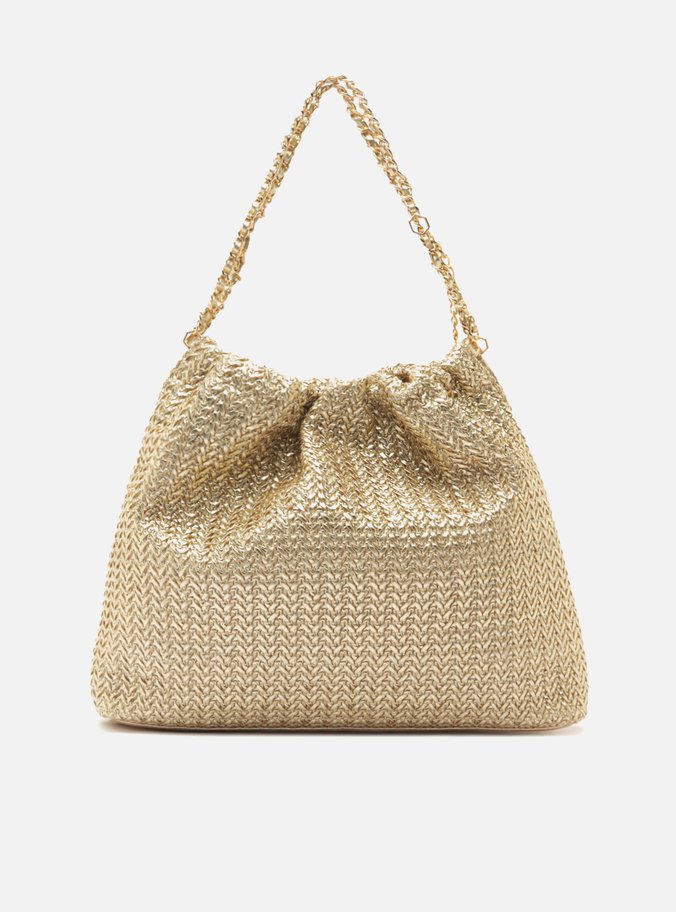 Bolsa Hobo Dourada Trama Esther Grande