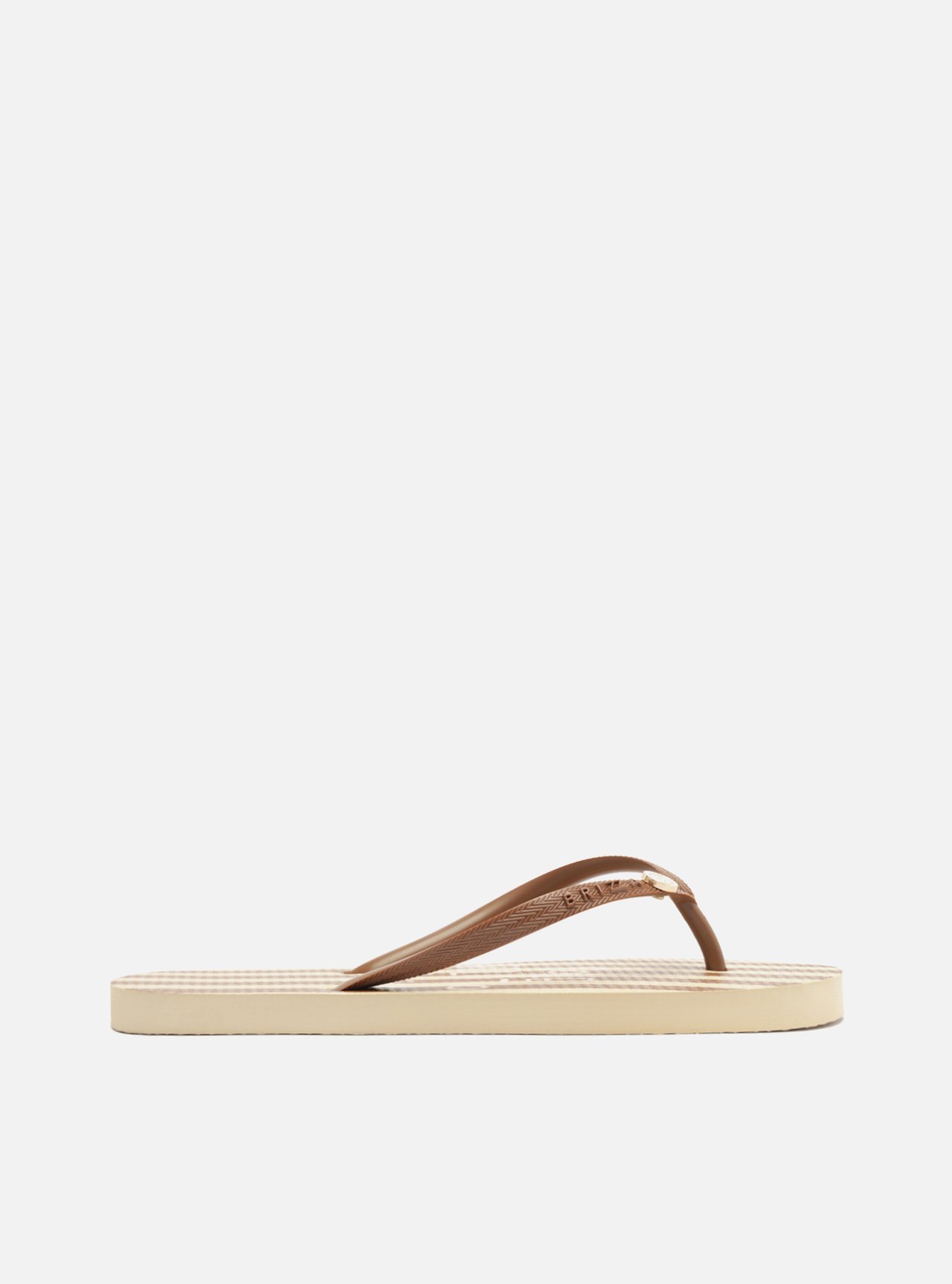 Chinelo de Dedo Marrom Listrado Easy Bacio Di Latte — foto 3