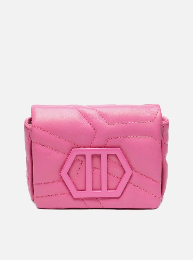 Mini Bag Tiracolo Rosa Couro Emma
