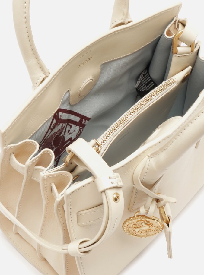Bolsa Tote Branca Couro  Média